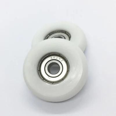 High Speed Plastic Nylon Rowing Seat Carriage Roller Wheel with Stainless Teel Bearing S626 608