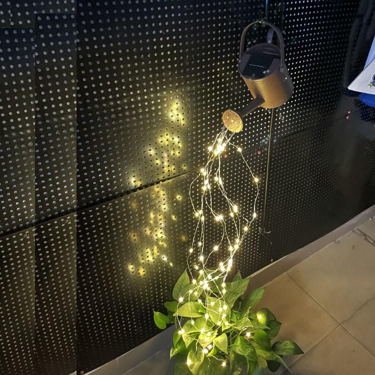 Solar Light Watering Can Light Garden Courtyard Decoration