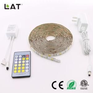 DC24V 3m IP20 Double CCT SMD5025 Ww and Cw 30/60/120LEDs Flexible LED Strip Light