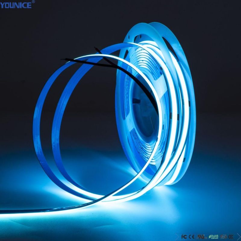 Pure Copper FPC High CRI Ra90 DC24V 480 PCS/M 8mm Width LED COB Strip