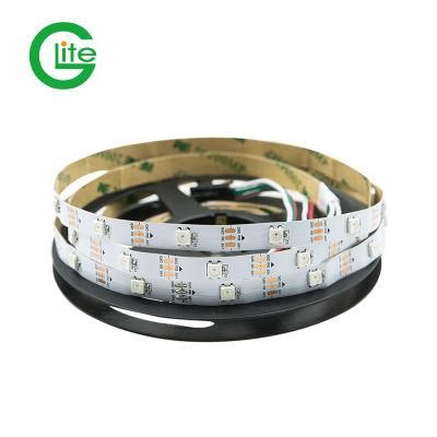 Glite Addressable 30LED DC5V Flex Black Version Chip Ws2812b 5V LED Strip