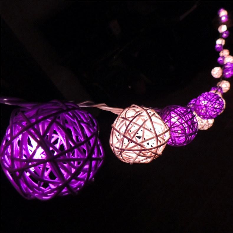 10 Globes LED Cotton Christmas Ball Light