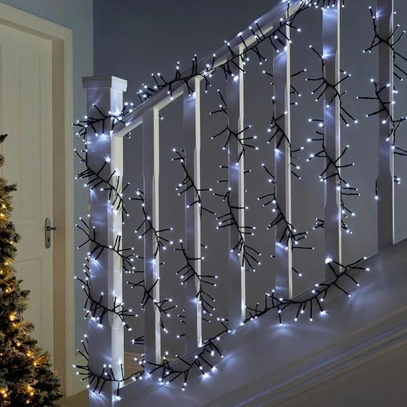 Multi Function LED Low Voltage Connectable Cluster Light String Christmas Lights