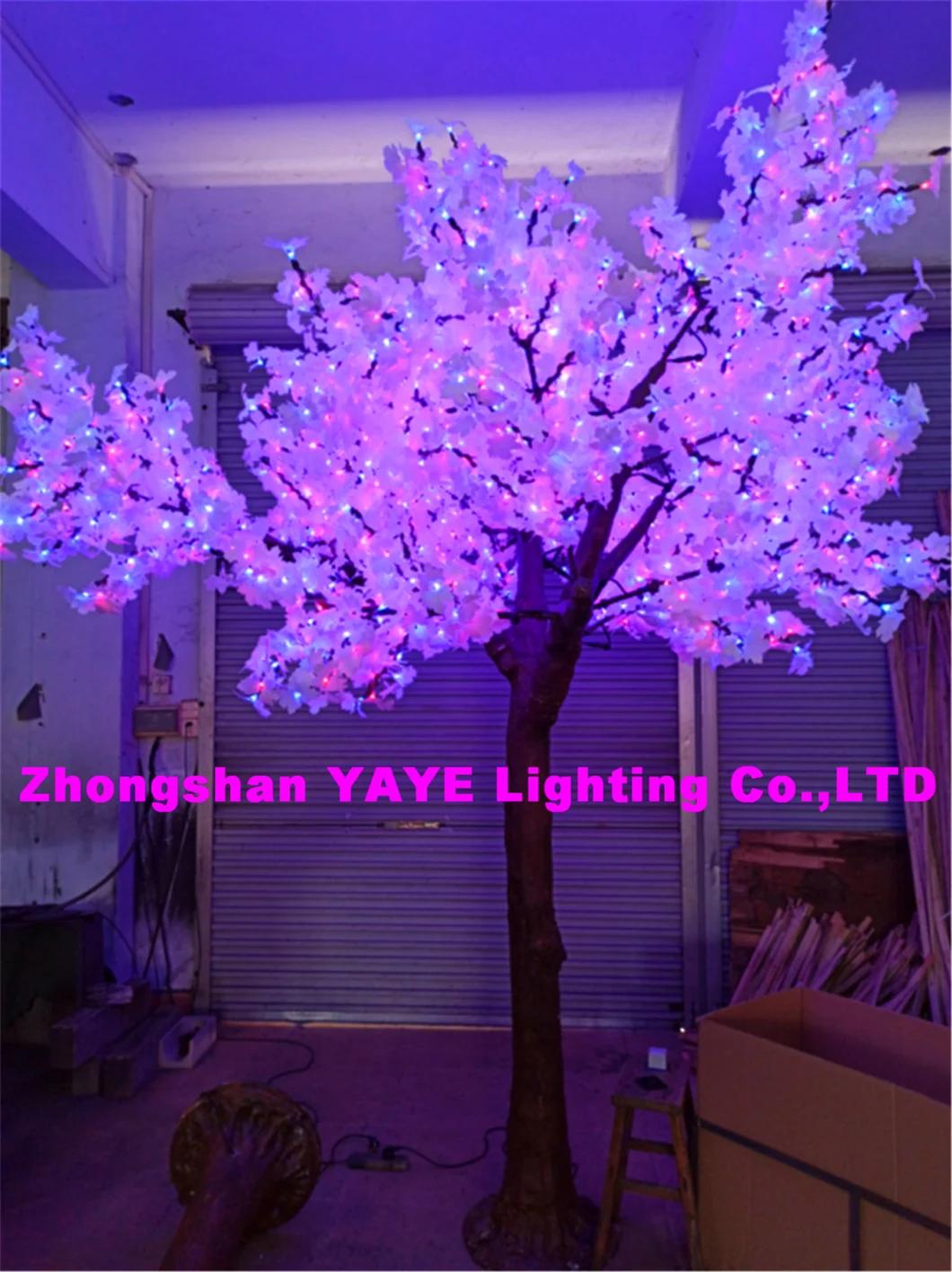 Yaye Hot Sell Outdoor LED Maple Tree Light / Pink LED Maple Tree /Lighted Maple LED Light