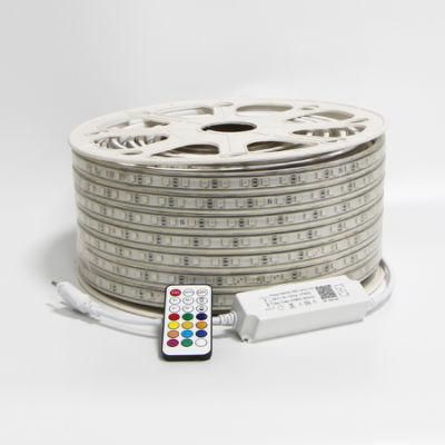 220V 110V RGB LED Strip Lights 5050 50m 100m Multicolor Flexible Roll IP65 Outdoor Waterproof RGB Dual Color Rope LED Light Strip