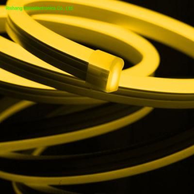 Yellow CE RoHS UL Compilant Outdoor Usage Silicon Gel Waterproof Decorative Lighting LED Flexible Mini Neon Strips