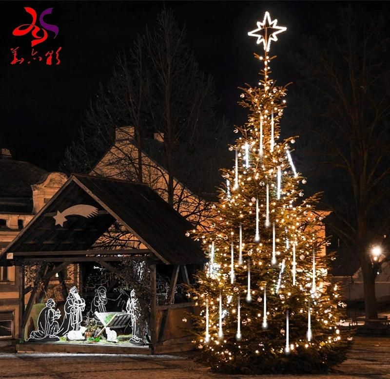 Professional Wholesale Custom Outdoor 30cm/50cm/80cm LED Meteor Shower Lights for Christmas Decoration