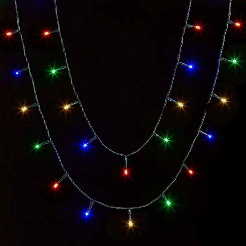 Multi-Colour Cluster Lights Flashing Christmas Tree String Lights