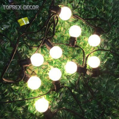 Christmas Ornaments Discount Fairy Belt Light Round Cable E27 LED Outdoor String Lights for Patio