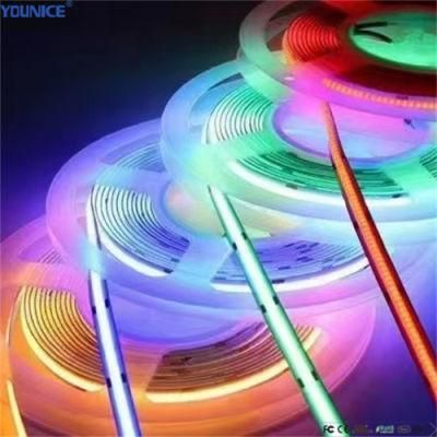 CCT Tunable 2700K-6500K DC24V 12mm Width Dotless 8.6W LED Flexible COB Strip