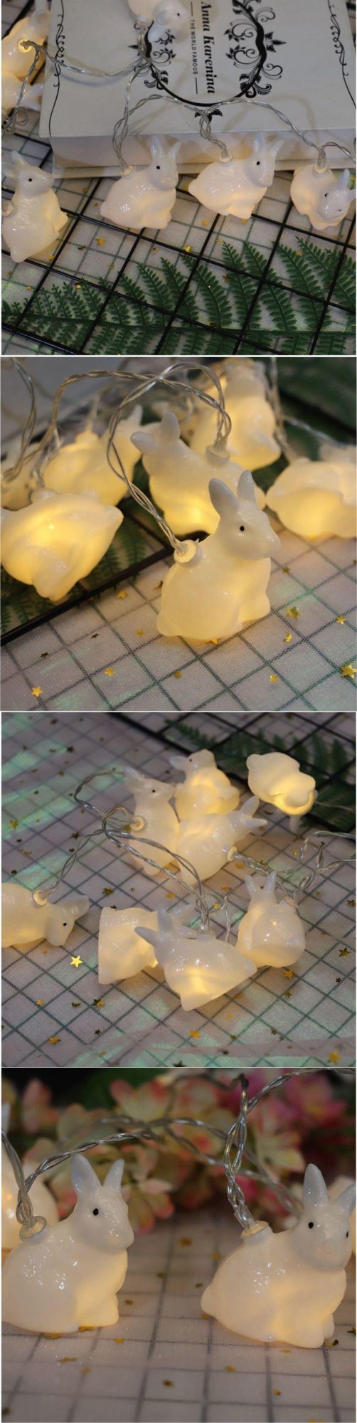 Easter Decorative Rabbit Pendant LED String Light