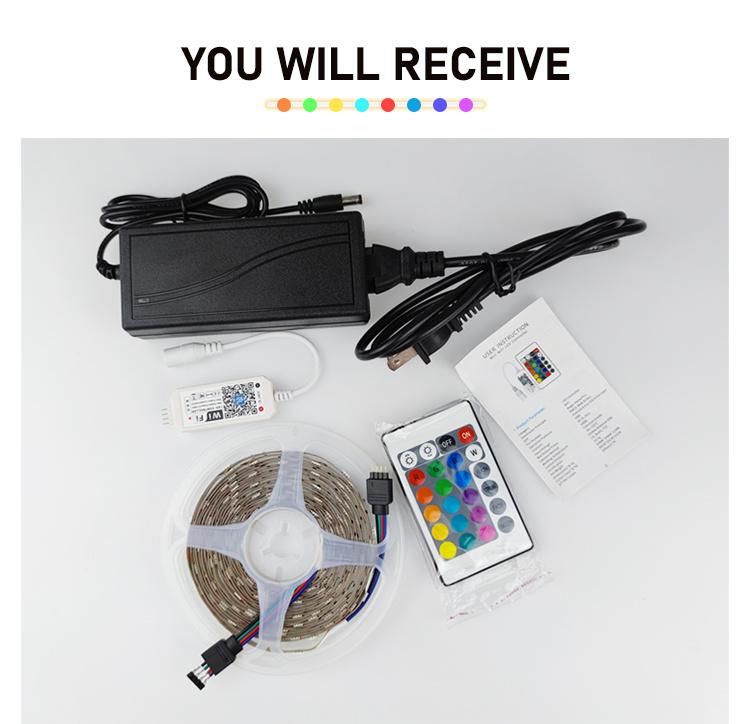 Amazon 5050 WiFi Colorful Smart Strip Light for Party Decoration