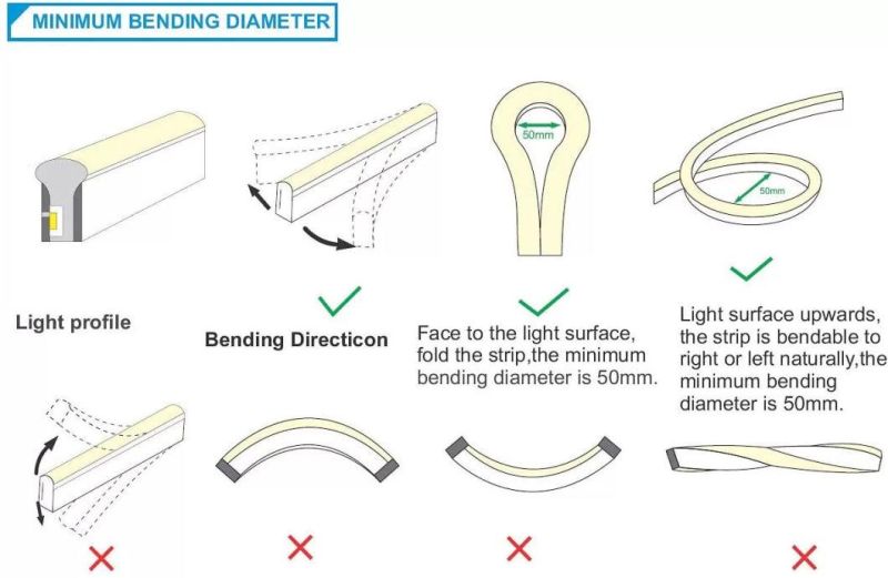 High Quality CE RoHS Certificate Flexible Strip Light RGB LED Neon Flex