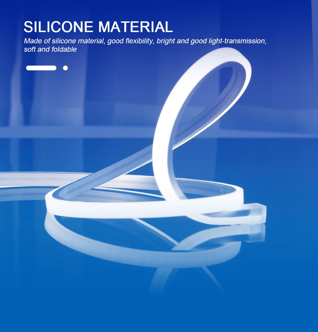 144LEDs/M 24V 10mm Silicone Extrusion IP66 Waterproof High Brightness Constant Current Square LED Flexible Neon Strip