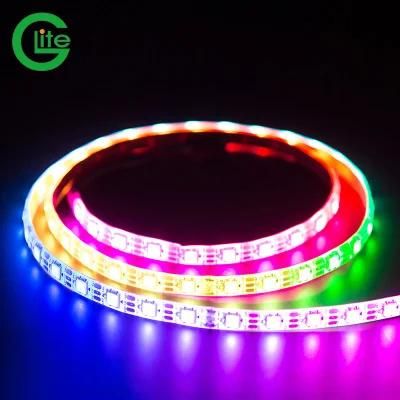 Glite IP20 60 Addressable Ws2812b Mini LED Strip Black Ws2812 60LEDs Strip