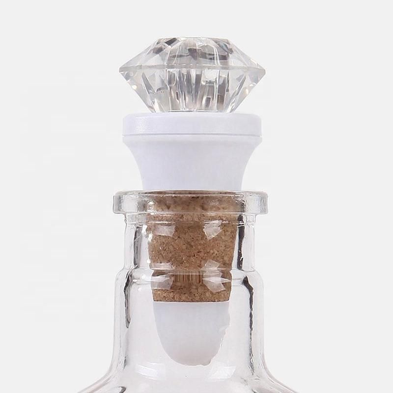 New Arrival Romantic LED Bottle Diamont Cork Light with Copper Wire String Light for Party Bar Christmas Decoration USB Rechargeable