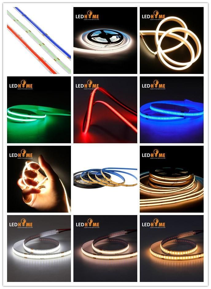 180 Degree 12V 24V COB LED Light Strip 480/512LED CRI 90 IP68 Waterproof Light Strip Tape Lights