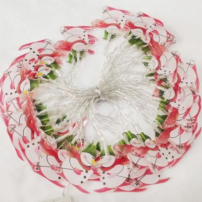 Christmas Festival Party Holiday Decorates Snowman Battery String LED Light