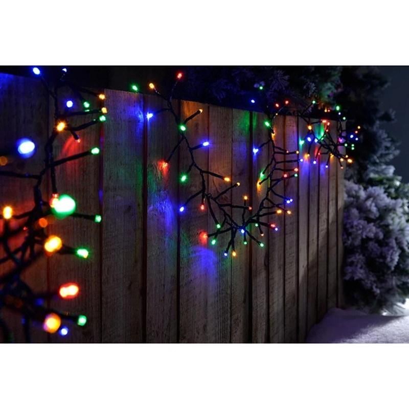Multi Function LED Low Voltage Connectable Cluster Light String Christmas Lights
