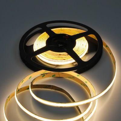 12V 24V Dim to Warm COB Strip Light 2000K -3000K Strip Tape Light Home TV Back Light COB Strip