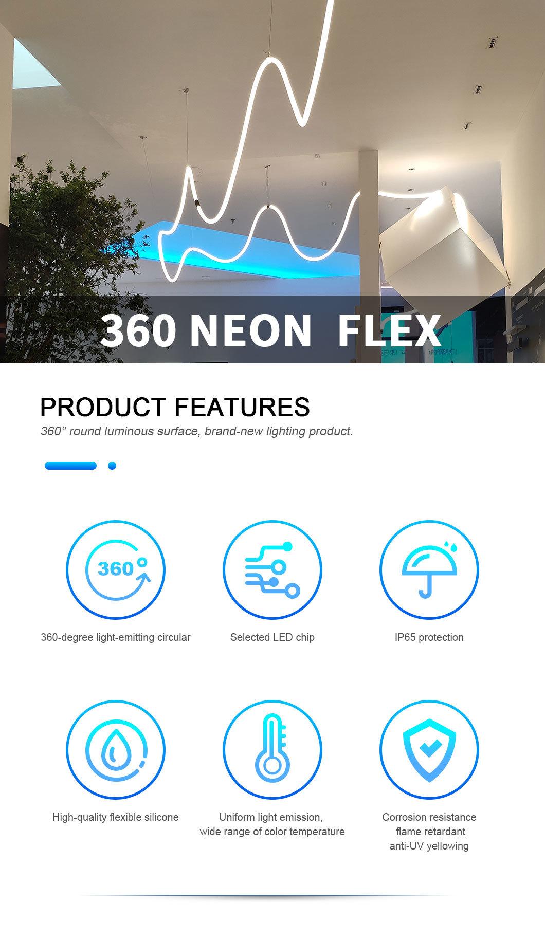360 Degree 3-Year-Warranty DC24V White 3000K LED Flex Neon Waterproof Strips