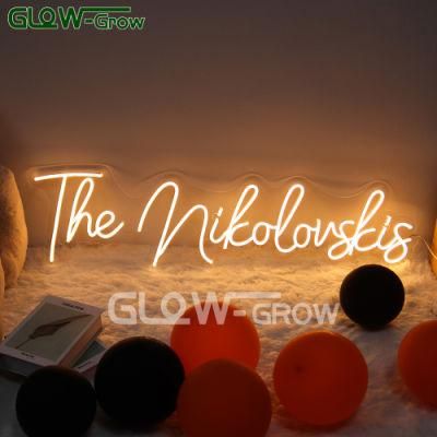 12V UL Listed Warm White Custom Letter Sign LED Silicone Neon Flex Light for Home Shop Decoration