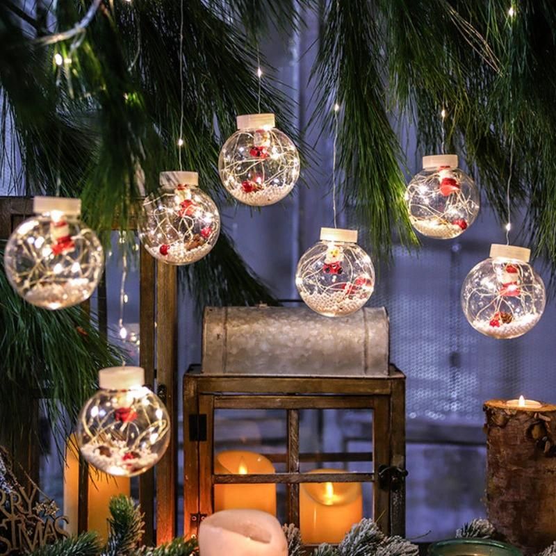 LED String Ball Light Santa Claus Christmas New Year Decortions
