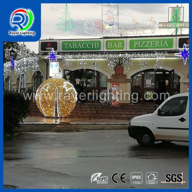 Avenue Winter Holiday Cross Street Lights Christmas Decorations