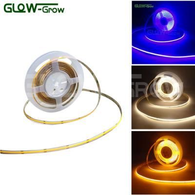High Lumens Dimmable Green Flexible COB LED Strip Light for DIY Backlight House Decoration