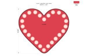 10inch LED Wall Decor Symbol Heart Light
