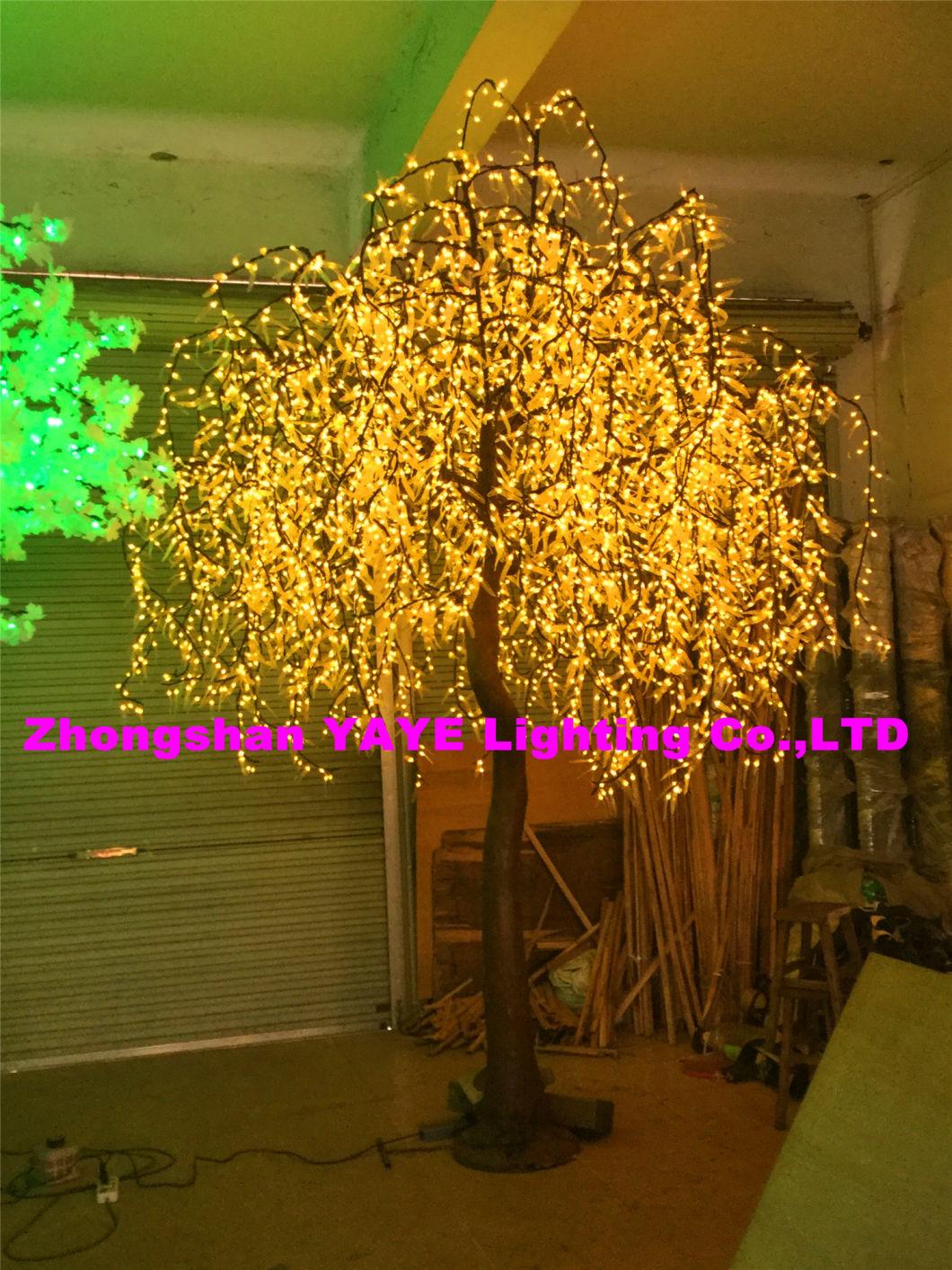 Yaye 2021 Hot Sell Waterproof IP65 RGB LED Willow Tree with 3m Diameter/3.5m Height/ 2 Years Warranty