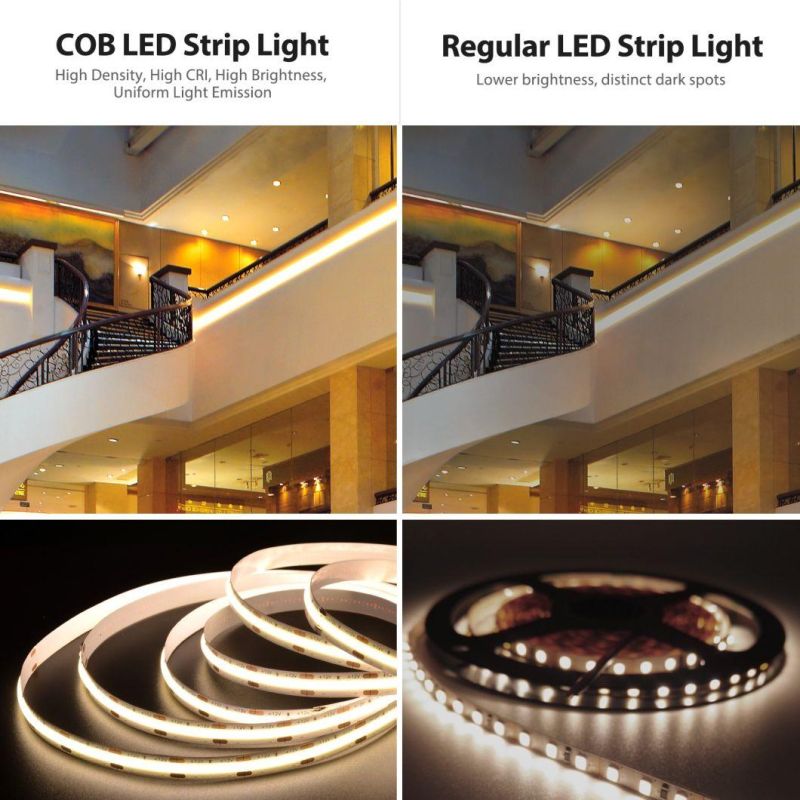 Ra90 COB Strip Lighting Dots-Free TV Back Light LED