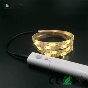 DC5V DC6V IP65 Ww Cw LED 2835 Flexible LED Strip/Tape Light Kit 5m with a Battery Box with Motion Sensor Ce/ETL/UL