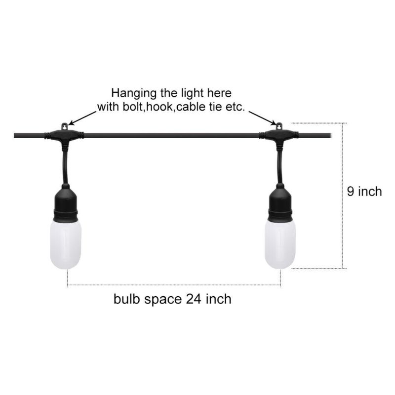 Party Garden Christmas Decoration LED Flame Light Patio String Lights