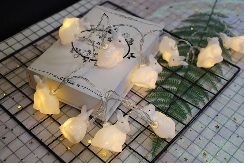 Easter Decorative Rabbit Pendant LED String Light