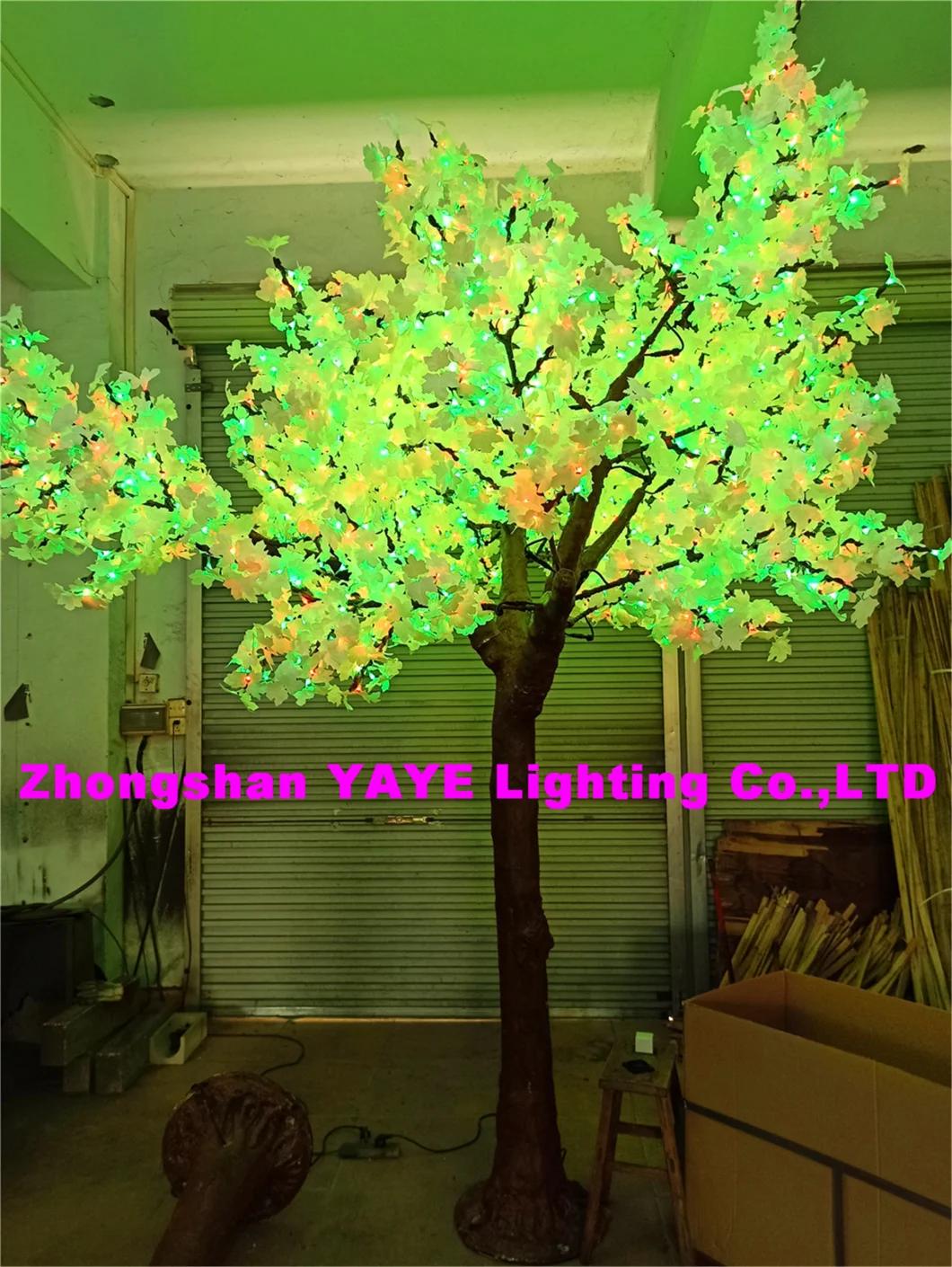 Yaye Hot Sell Outdoor LED Maple Tree Light / Pink LED Maple Tree /Lighted Maple LED Light