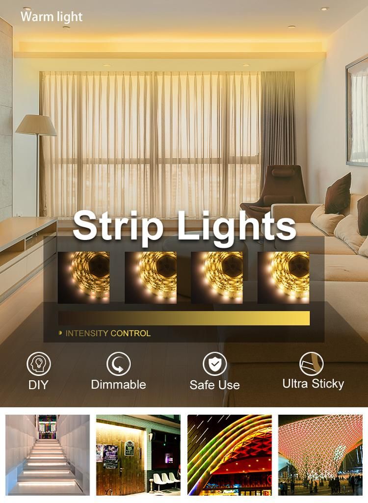 TV Background Lighting Smart APP Control Flexible LED Strip Lights