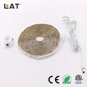 DC12V IP65 SMD5050 1m Ww 30LEDs Flexible LED Strip Light with Sensor Can Adjust 30s to 10min
