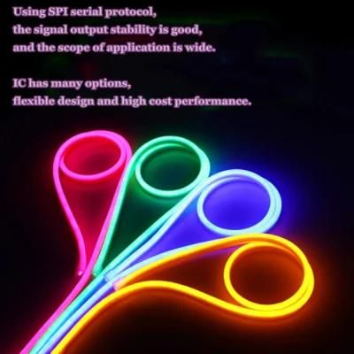 Spi 5050 RGB LED Neon Strip with Stable Signal for Decoration
