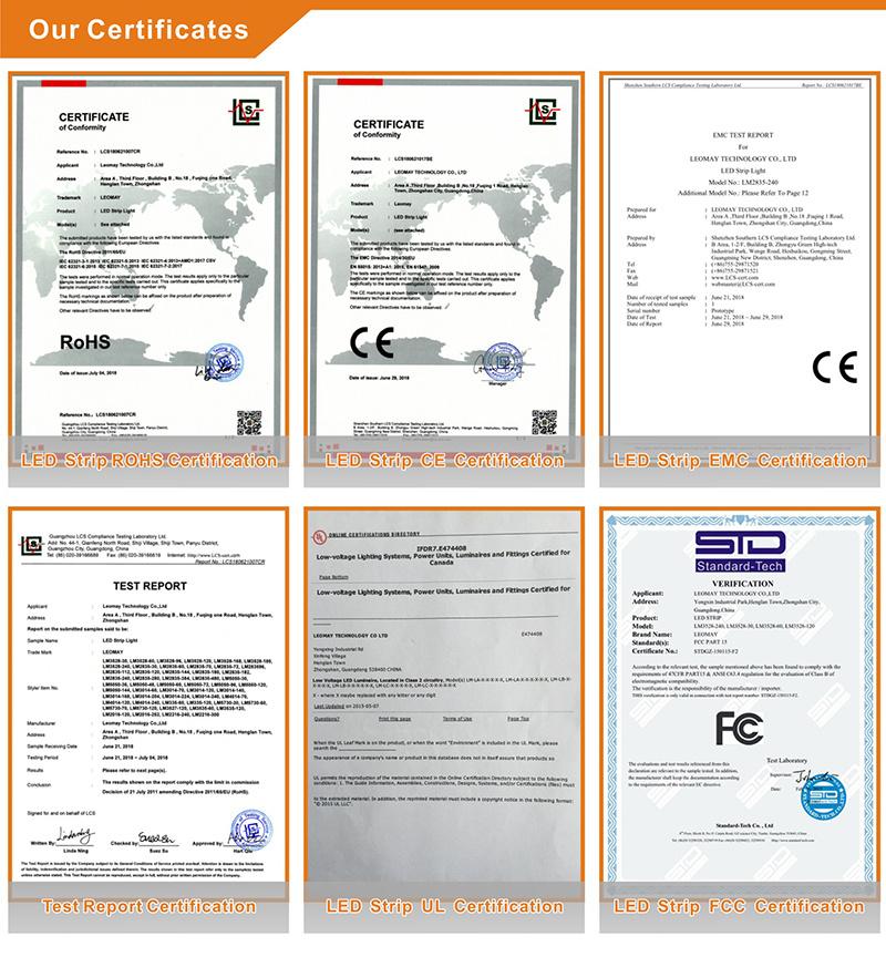 High Quality and Constant Current SMD2835 60LEDs/m DC24V With RoHS/CE/FCC