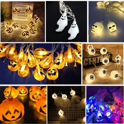 Halloween Decoration Pumpkin String Lights Ghost Halloween Decoration Light