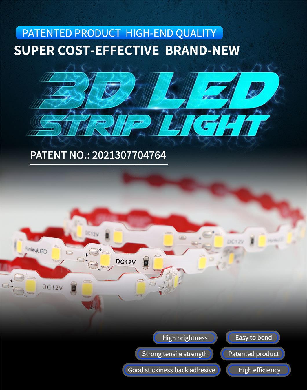 Ultra Bright SMD2835 White DC12V 60LEDs/M 3D LED Strip for Signage Application