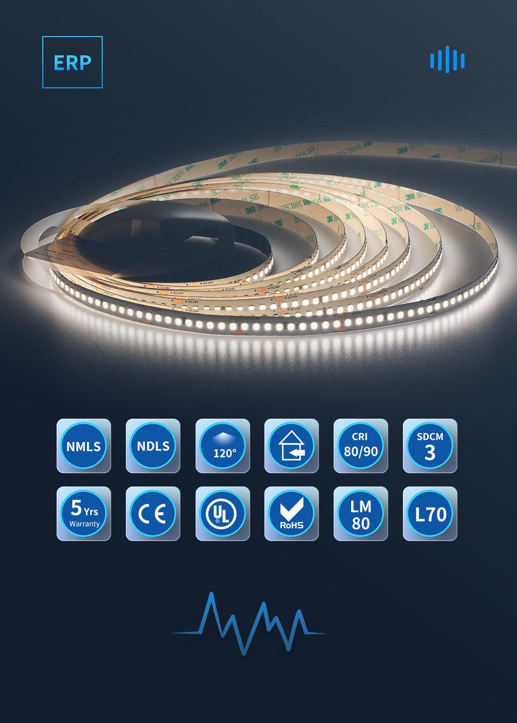Ultra-High Luminous Efficacy 90LEDs/M 2700K LED Strip with ERP Standard LED Light Strips