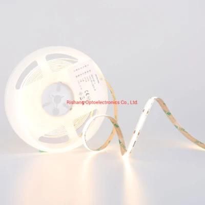 No Spot Light TUV-CE Certified DC24V 2700K 10W CRI&gt;90 Color Box COB LED Strip