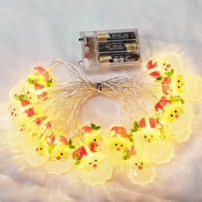 Holiday Decoration Battery Powered Santa Claus LED Christmas String Lighting
