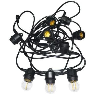 Outdoor Waterproof IP44 Festoon Belt String Outdoor Lights E27 E26 B22for Wedding Party Christmas Waterproof Outdoor