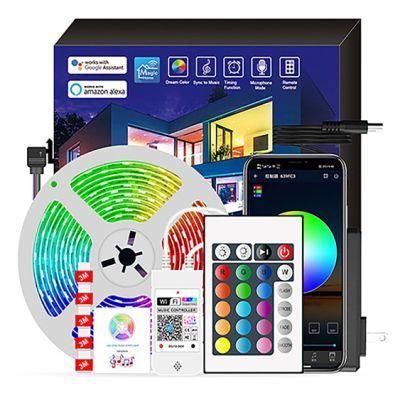 Remote Control LED RGB Neon Strip Light Work with Alexa