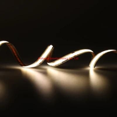 IP65 Waterproof Homogeneous Light UL CE DC24V 2400K CRI&gt;90 10W COB LED Strip