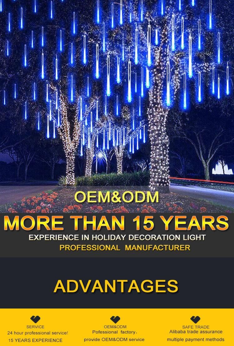 Rain Drop Lights LED Meteor Shower Lights 8 Tubes Icicle