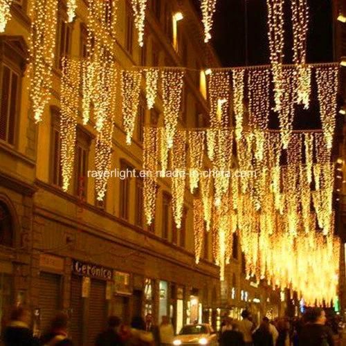 Outdoor Shopping Mall Commercial Decorations LED Icicle Lights